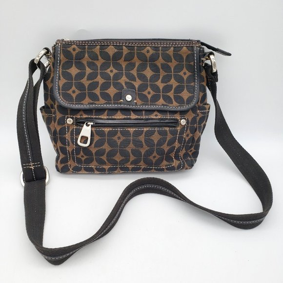 Fossil | Bags | Fossil Black Brown Signature Jacquard Canvas